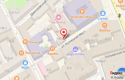 Отель Старый город в Москве на карте