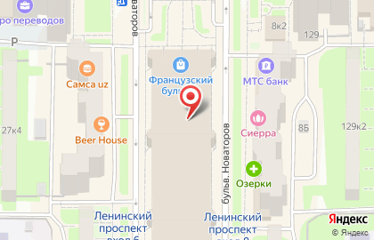Салон косметики и парфюмерии L`Occitane на Ленинском проспекте на карте