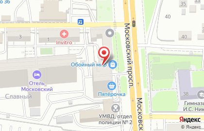 Магазин Обойный мир в Воронеже на карте