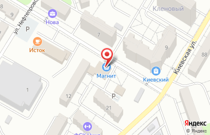 Супермаркет Магнит на улице Зои Космодемьянской в Новокуйбышевске на карте