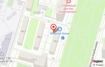 Вольный ветер на бульваре Генерала Карбышева на карте