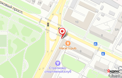 Ирландский паб Harat's Pub на Парковом проспекте на карте