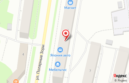 Супермаркет Гурман на улице Полярные Зори на карте
