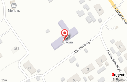 Средняя общеобразовательная школа, с. Усады на карте