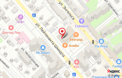 Оздоровительный центр Светоч на улице Лейтенанта Шмидта на карте