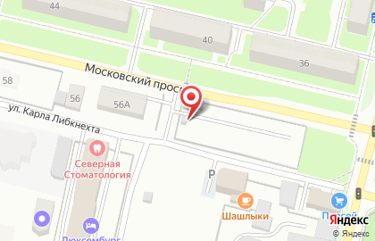 Автостоянка в Вологде на карте