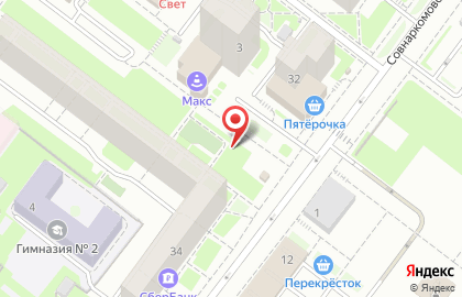 Дионис на Совнаркомовской улице на карте