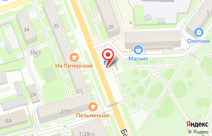 Киоск по продаже печатной продукции в Великом Новгороде на карте