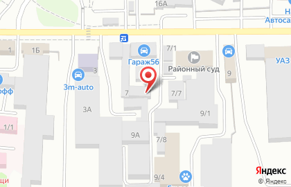 Автосервис Титан на улице Монтажников на карте