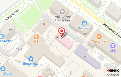 Компания Окна-Люкс на Первомайской улице на карте