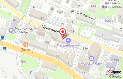 Гостиница на дому Теремок на Пушкинской улице на карте