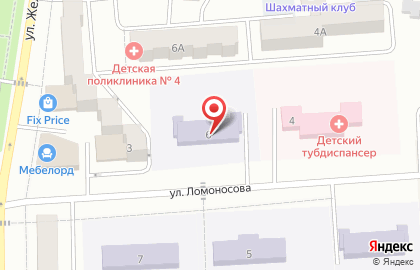 Детский сад №34 на улице Ломоносова на карте