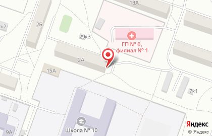 Продуктовый магазин в Омске на карте