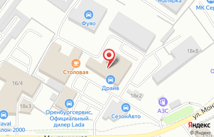 Торговая компания Торговый проект на улице Монтажников на карте