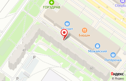 Южный двор на улице Можайского на карте