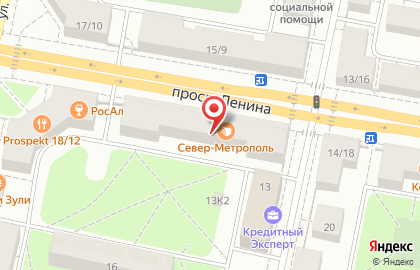 Мефодий на площади Ленина на карте