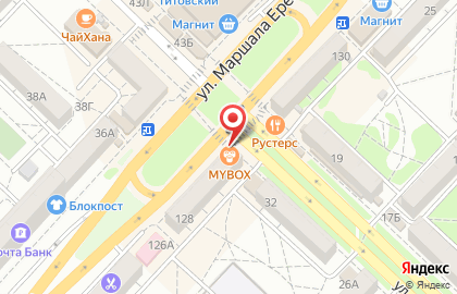 Ресторан японской и азиатской кухни Mybox в Краснооктябрьском районе на карте