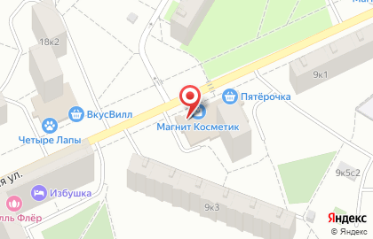 Магазин Магнит Косметик на метро Кузьминки на карте