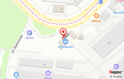 Автоцентр Апельсин в Кировском районе на карте