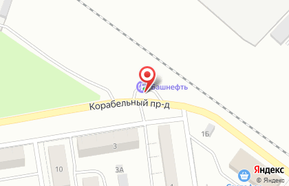 Башнефть в Корабельном проезде в Первоуральске на карте