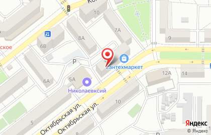 Банкомат АК БайкалБанк на Октябрьской улице, 7 на карте
