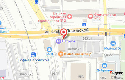 Магазин теплых полов на улице Софьи Перовской на карте
