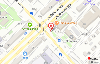 Мясокомбинат Астраханский на улице Яблочкова на карте