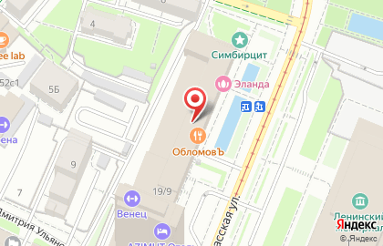 Малина на Спасской улице на карте