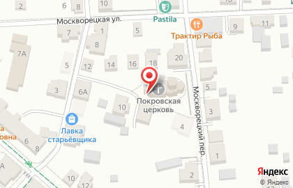 Церковь Покрова Пресвятой Богородицы в Коломне на карте