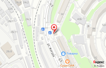 Продуктовый магазин Любимый в Первореченском районе на карте