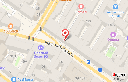 Кафе-кондитерская Север-Метрополь на Невском проспекте, 130 на карте