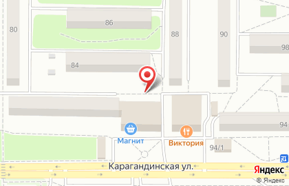 Киоск по ремонту обуви и кожгалантереи на Карагандинской улице на карте