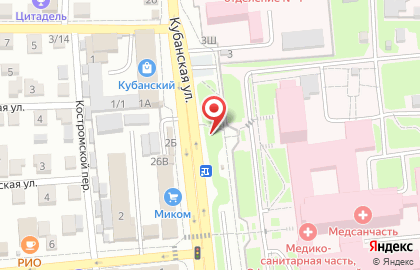 Банкомат, Сбербанк России, ОАО, Советский район на Кубанской улице на карте