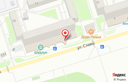 Эжвинская детская художественная школа на улице Славы на карте