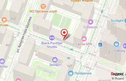 Столовая в Москве на карте
