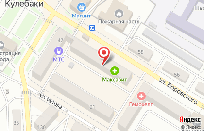 Аптека Максавит на улице Воровского на карте
