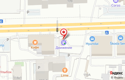 Сеть АЗС Движение на Московской улице, 106в на карте