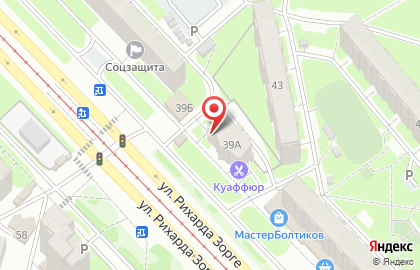Авиакасса АзияТур на улице Рихарда Зорге на карте