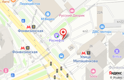 Технический центр Роснефть на метро Тимирязевская на карте