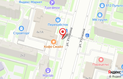 Магазин овощей и фруктов на Комендантском проспекте на карте