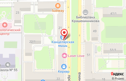 Магазин бытовой химии и косметики Альбатрос на проспекте Ленина на карте