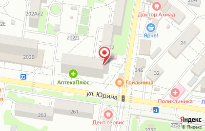 Аварком Алтай на улице Юрина на карте