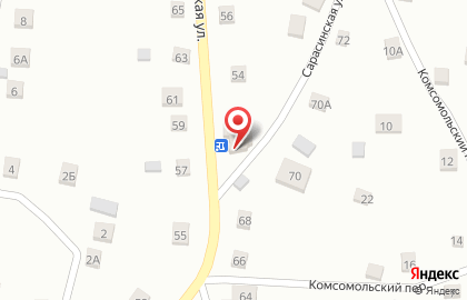 Продовольственный магазин Диана на Советской улице на карте