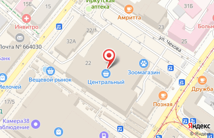 ​Прачечная самообслуживания СамПРАЧКА на улице Чехова на карте
