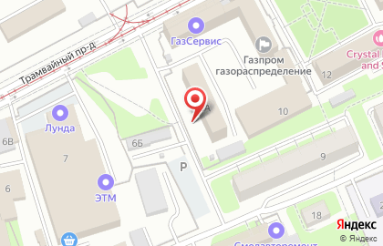 ГАЗСЕРВИС, ОАО Газпром Газораспределение Смоленск в Трамвайном проезде на карте