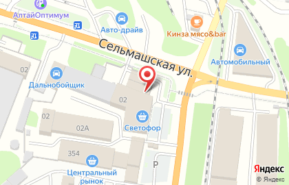 Автомойка Перекресток в Рубцовске на карте