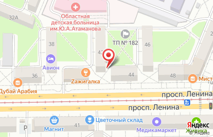 Центр защиты заемщиков С чистого листа на проспекте Ленина на карте