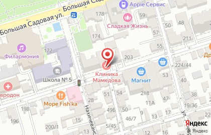 Отель в Ростове-на-Дону на карте