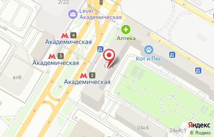 Роза ветров на Профсоюзной улице на карте