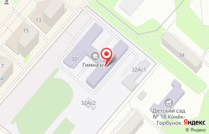 Гимназия с углубленным изучением иностранных языков на карте